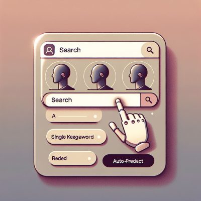 Image showing a digital search box with keywords typed in search